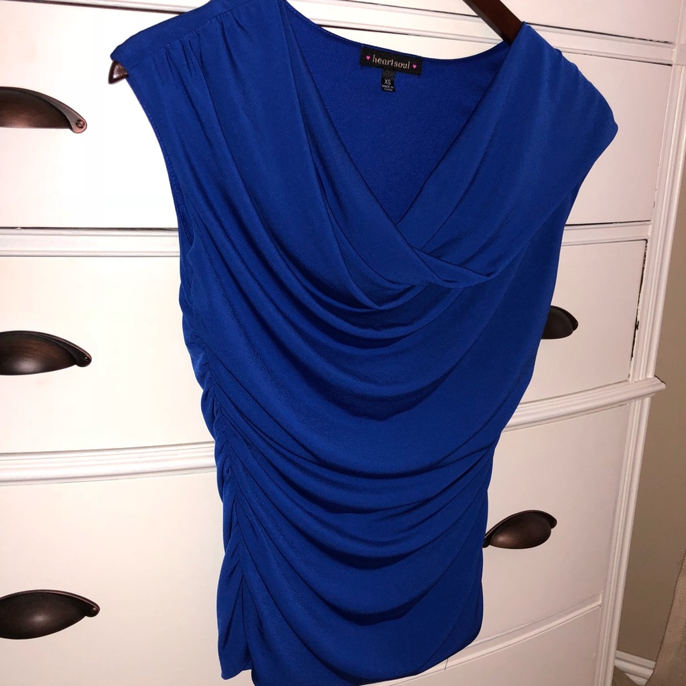 Dressy Cobalt Blue Top